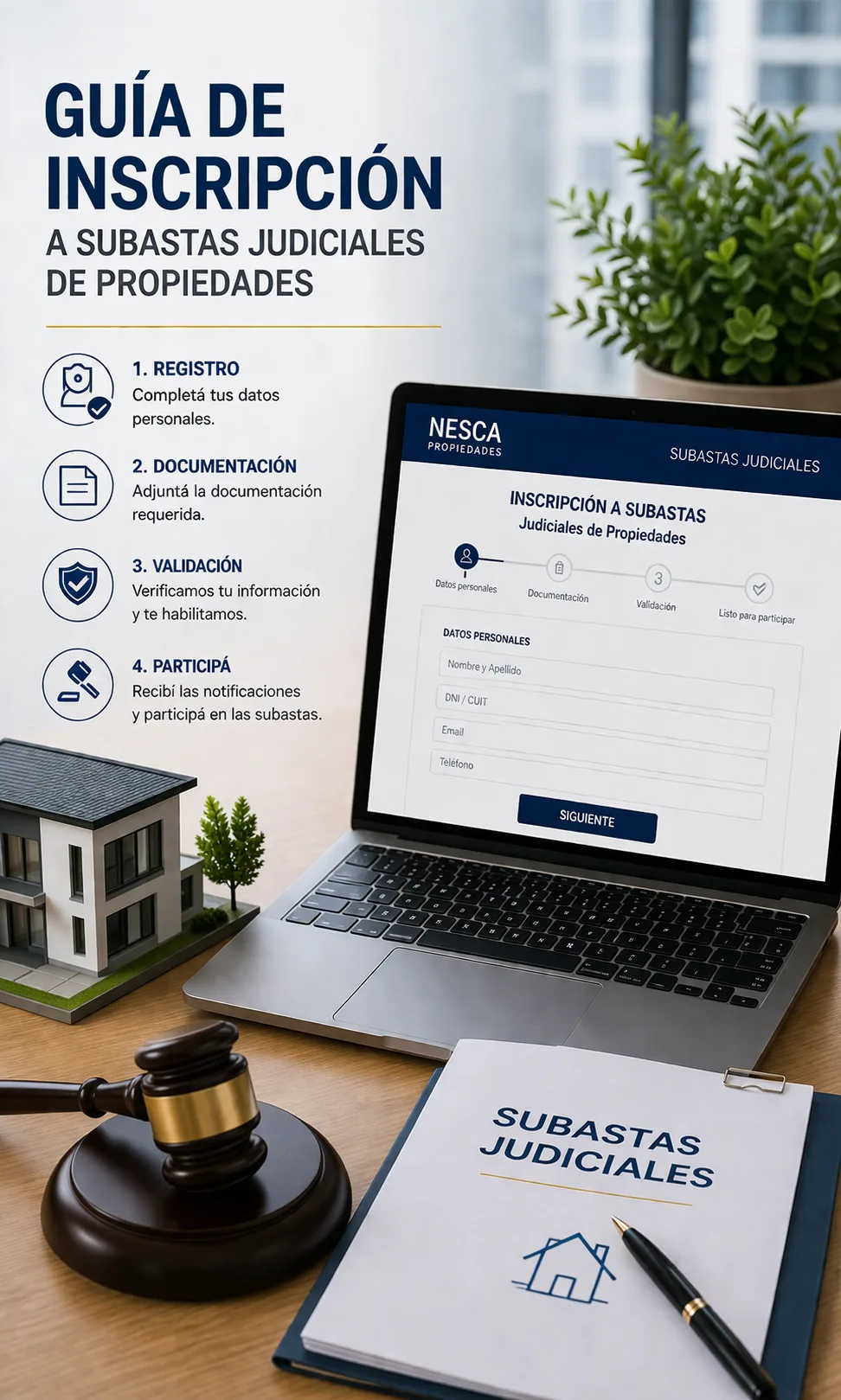 guia inscripcion subastas judiciales mar del plata | NESCA Propiedades NESCA propiedades - subastas judiciales Mar del Plata