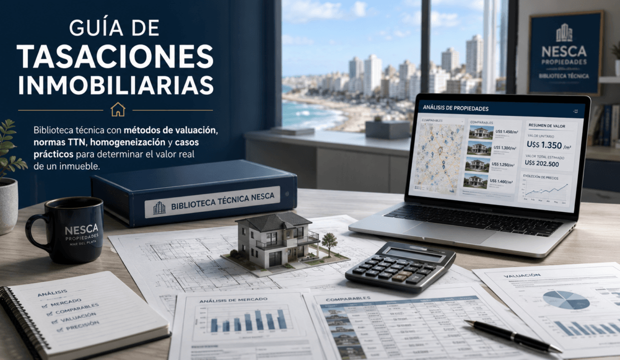 Guía de Tasaciones Inmobiliarias en Mar del Plata - Métodos de valuación, criterios técnicos y valor de mercado